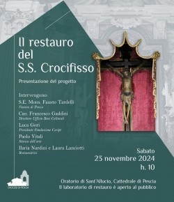 Sabato 23 novembre. Presentazione del restauro del Ss. Crocifisso di S.Maria Maddalena