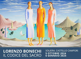 LORENZO BONECHI. IL CODICE DEL SACRO:  in mostra trenta opere dell’artista toscano, nel trentennale della scomparsa che ricorre il 23 novembre   Fino al 6 gennaio 2025 Castello Campori di Soliera (MO)