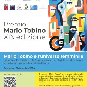 Aperte le iscrizioni per la 19^ edizione del Premio Mario Tobino per le scuole medie e primarie della provincia di Lucca