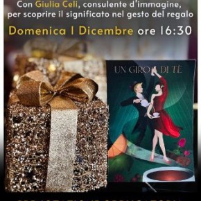 Domenica 1 dicembre alle 16.30 al PALACE HOTEL di Viareggio “Galateo del Dono”