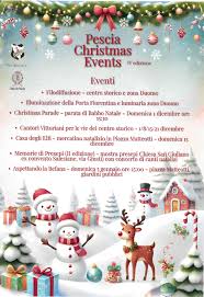 “ PESCIA CHRISTMAS EVENTS” IV°EDIZIONE REALIZZATA DA ENTE VALORIZZAZIONE PESCIA E VALDINIEVOLE APS PROSEGUE NEL FINE SETTIMANA con altri importanti appuntamenti