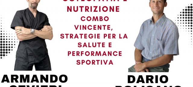 Sabato 25 gennaio alle 16    Conferenza all'Hotel Esplanade di Viareggio      "Osteopatia e nutrizione" -  Strategie per la salute e performance sportiva.  Decennale Metodo RESET