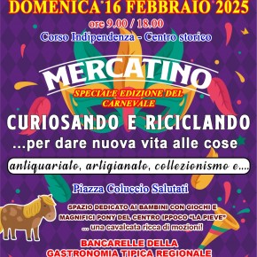 BORGO A BUGGIANO CORSO INDIPENDENZA e CENTRO STORICO DOMENICA 16 FEBBRAIO 2025 dalle ore 9,oo CURIOSANDO E RICICLANDO...PER DARE NUOVA VITA ALLE COSE mercatino di antiquariato, artigianato, collezionismo e vintage