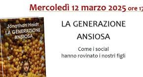 In Biblioteca San Giorgio nell’Auditorium Terzani, a Pistoia, mercoledì 12 marzo, alle ore 17, esperti a confronto per discutere sull’impatto dei social sui giovani